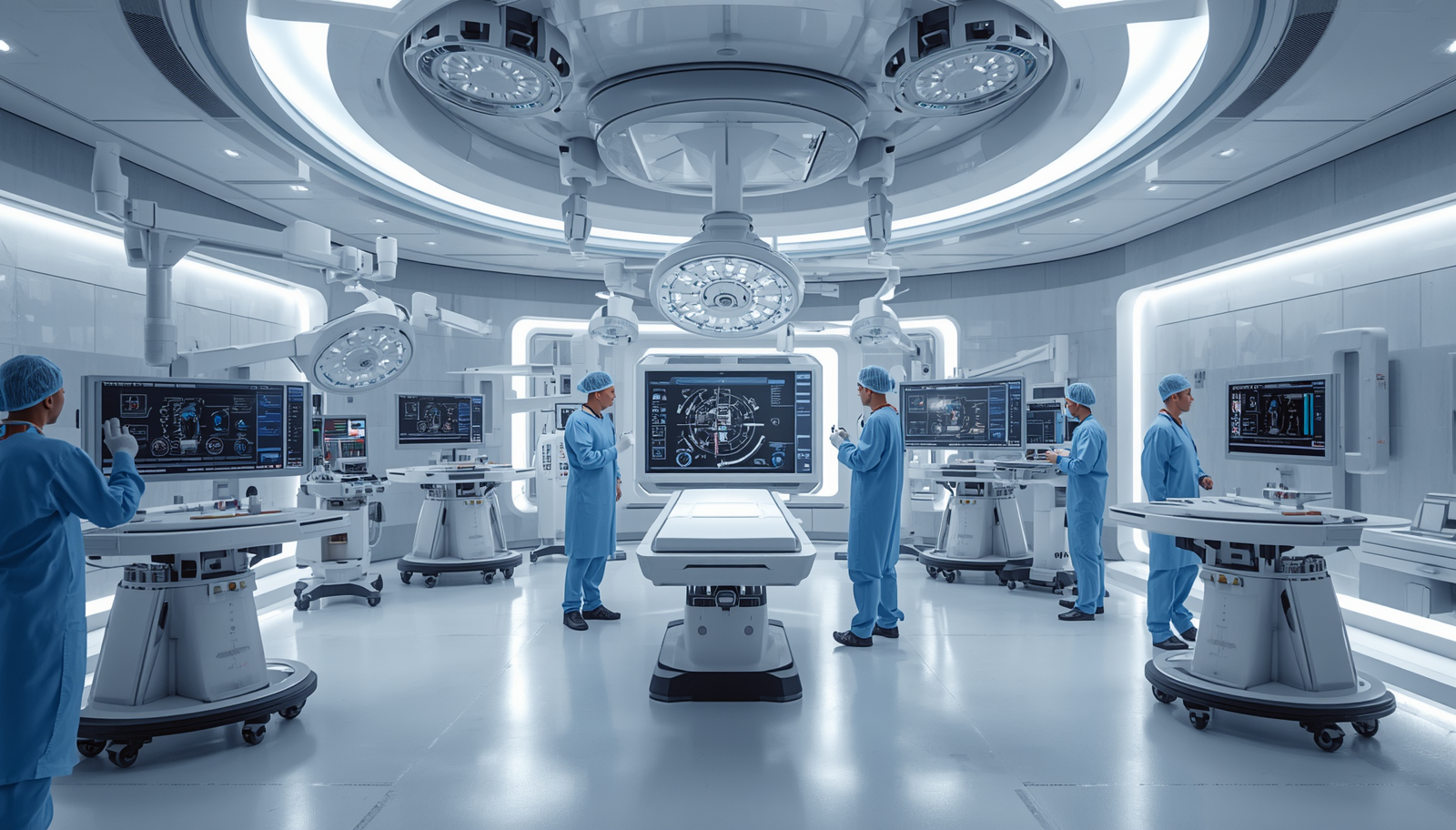 Advanced operating theatre with biomedical systems